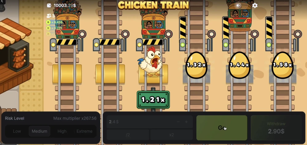 Chicken vs Train Game